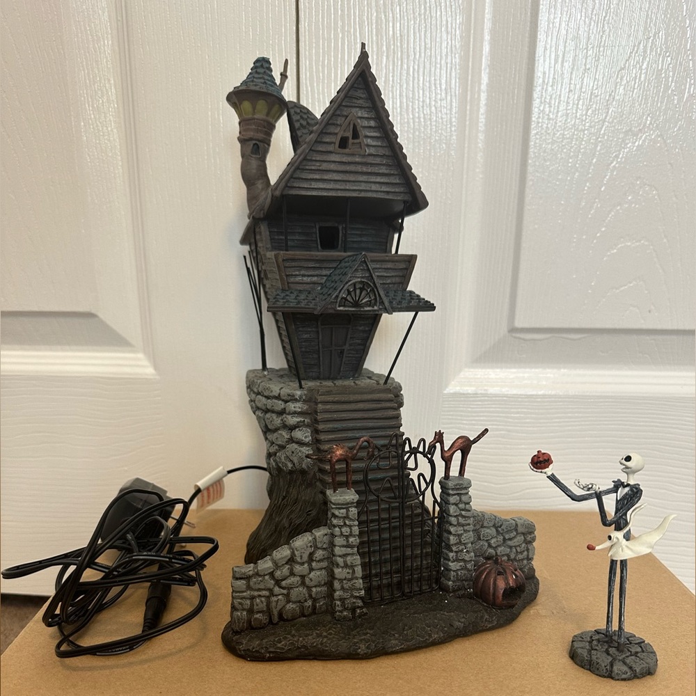 Jack Skellington House Dept 56 Nightmare Before Christmas Halloween Decor Disney